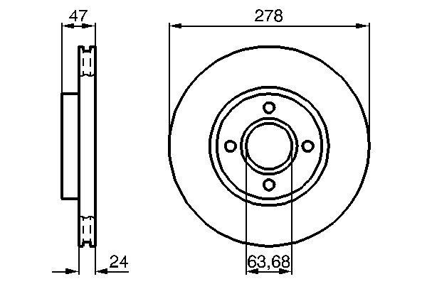 Disc frana - BOSCH