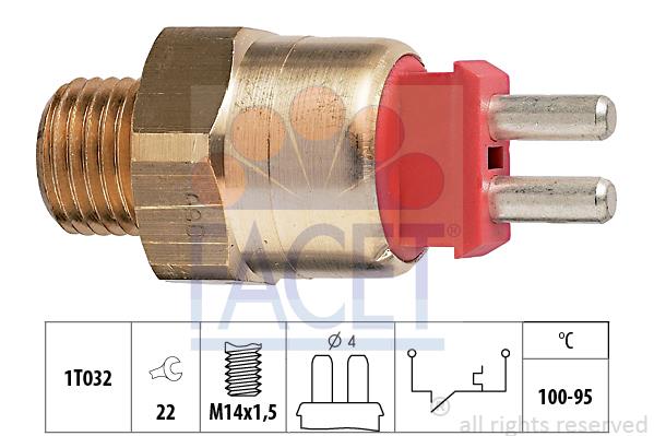 Comutator temperatura, ventilator radiator - FACET