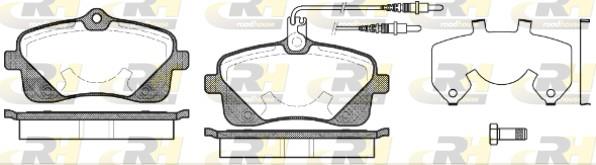 set placute frana,frana disc - ROADHOUSE