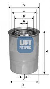 filtru combustibil - UFI