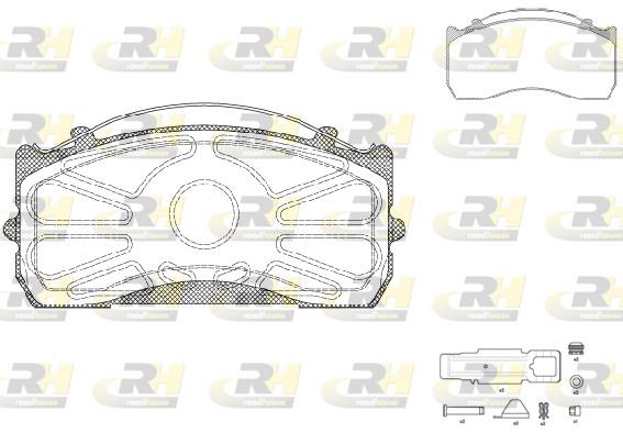 set placute frana,frana disc - ROADHOUSE