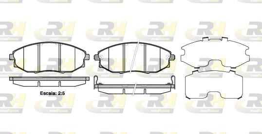 set placute frana,frana disc - ROADHOUSE