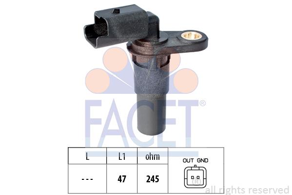 Senzor impulsuri, arbore cotit; senzor impulsuri,volanta - FACET
