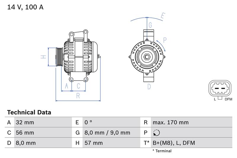 Generator / Alternator - BOSCH
