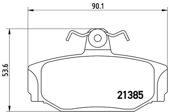 set placute frana,frana disc - BREMBO