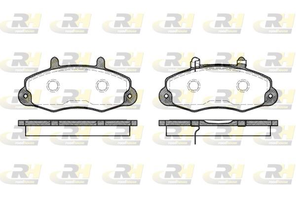 set placute frana,frana disc - ROADHOUSE