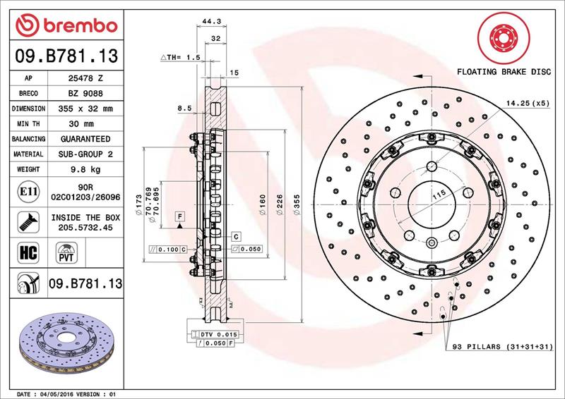 Disc frana - BREMBO