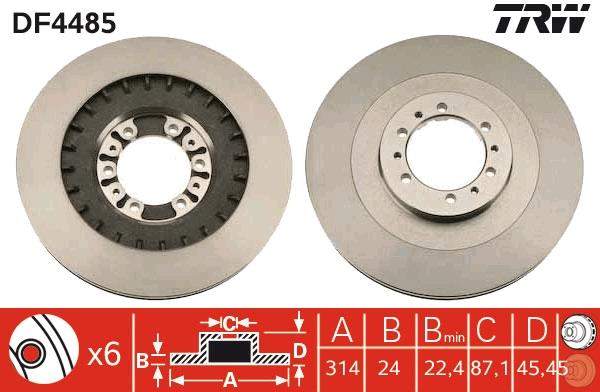 Disc frana - TRW