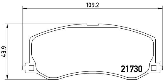 set placute frana,frana disc - BREMBO