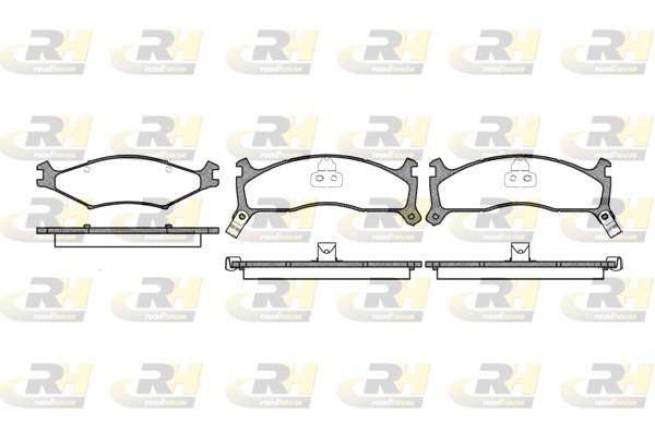 set placute frana,frana disc - ROADHOUSE