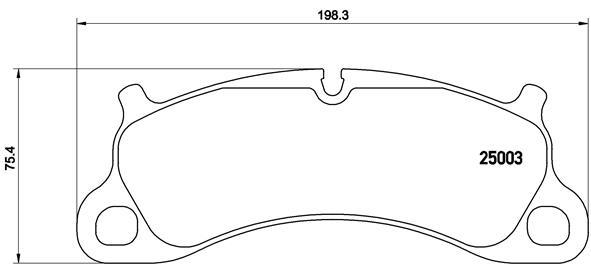set placute frana,frana disc - BREMBO