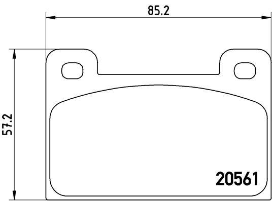 set placute frana,frana disc - BREMBO