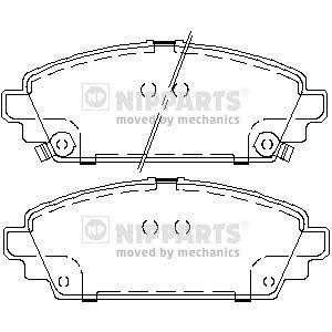 set placute frana,frana disc - NIPPARTS