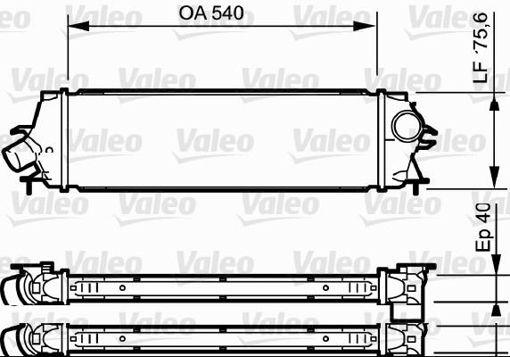 Intercooler, compresor - VALEO