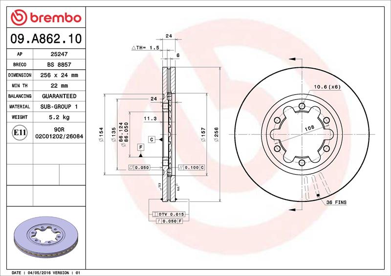 Disc frana - BREMBO
