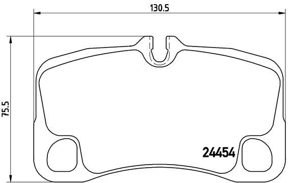 set placute frana,frana disc - BREMBO