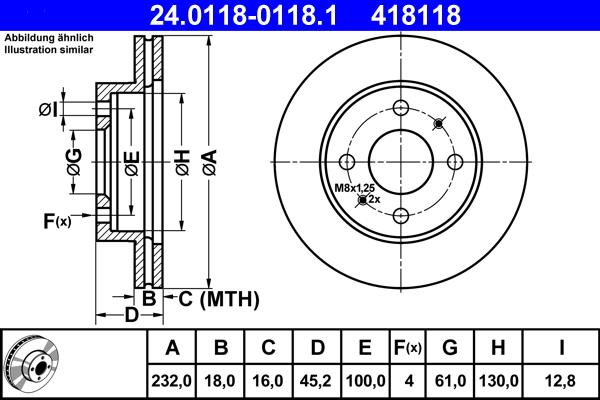 Disc frana - ATE