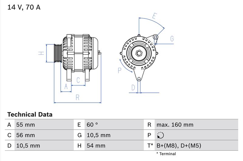 Generator / Alternator - BOSCH