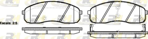 set placute frana,frana disc - ROADHOUSE
