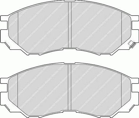 set placute frana,frana disc - FERODO
