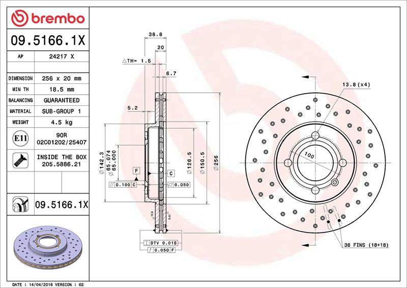 Disc frana - BREMBO