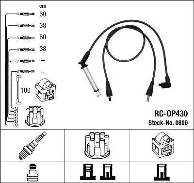 Set cablaj aprinder - NGK