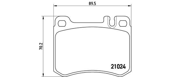 set placute frana,frana disc - BREMBO