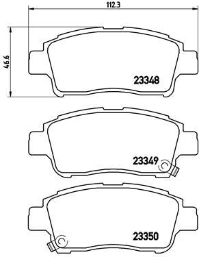 set placute frana,frana disc - BREMBO