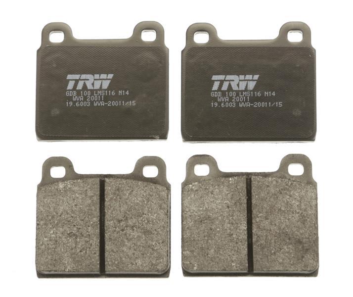 set placute frana,frana disc - TRW