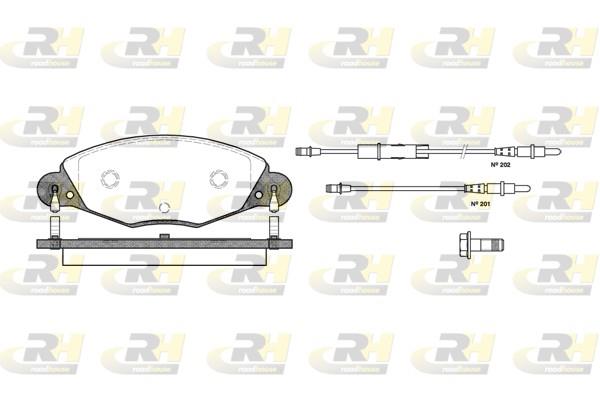 set placute frana,frana disc - ROADHOUSE