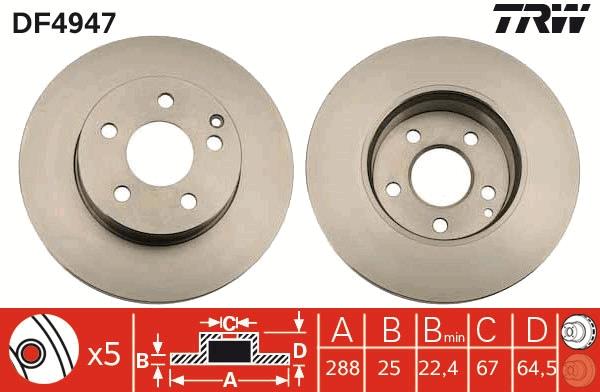 Disc frana - TRW