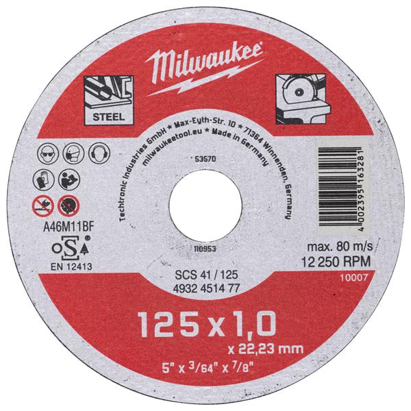 Disc de tăiere - MILWAUKEE