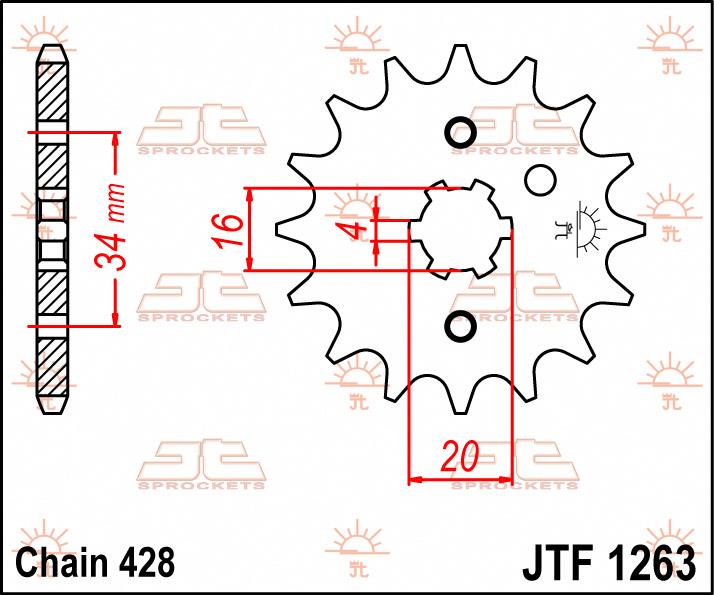 Pinion lanț de transmisie - JT