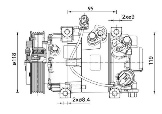 Compresort A/C - MAHLE