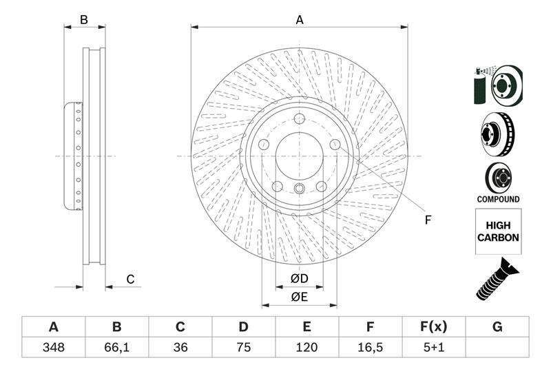 Disc de frana - BOSCH