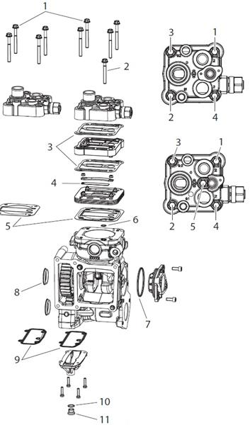 Kit de reparare a filtrului uscătorului de aer - KNORR