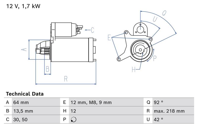 Starter - BOSCH