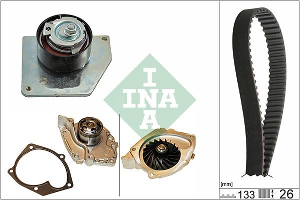 Set curea distributie cu pompa de apa - INA