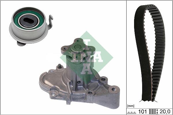 Set curea distributie cu pompa de apa - INA