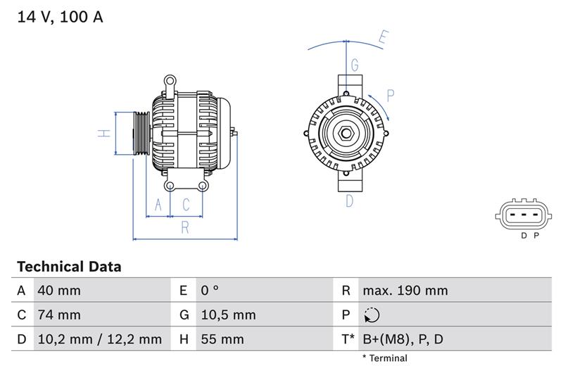 Alternator - BOSCH