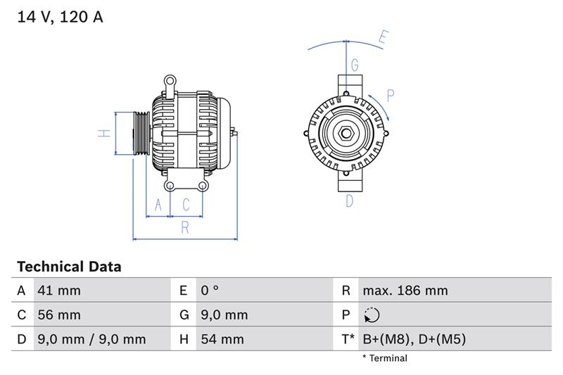 Alternator - BOSCH