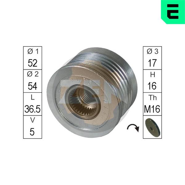 Rolie de rulare a alternatorului - ERA