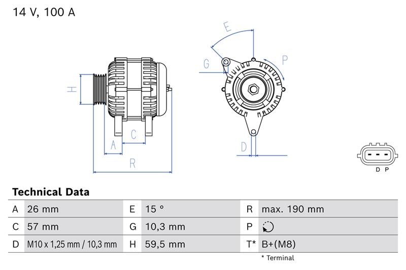 Alternator - BOSCH