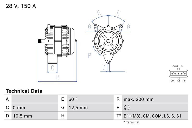 Alternator - BOSCH