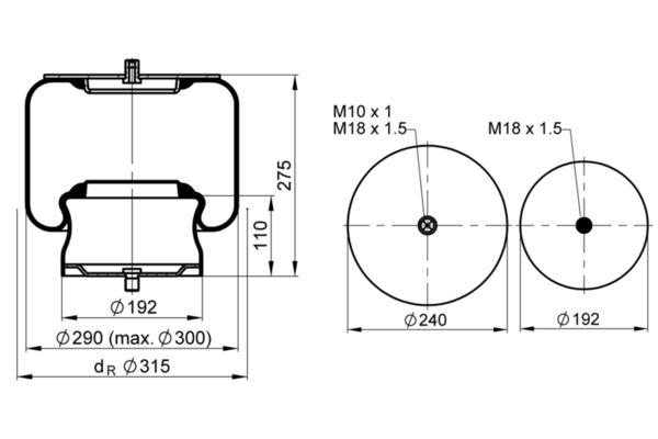 Suspensie pneumatică - CONTITECH AIR SPRING