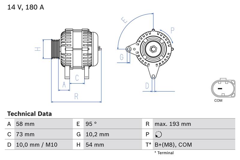 Alternator - BOSCH