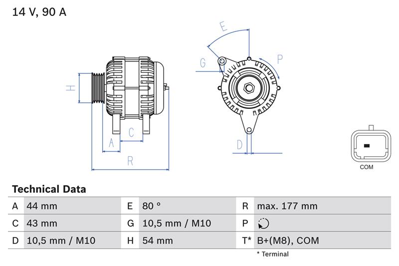 Alternator - BOSCH