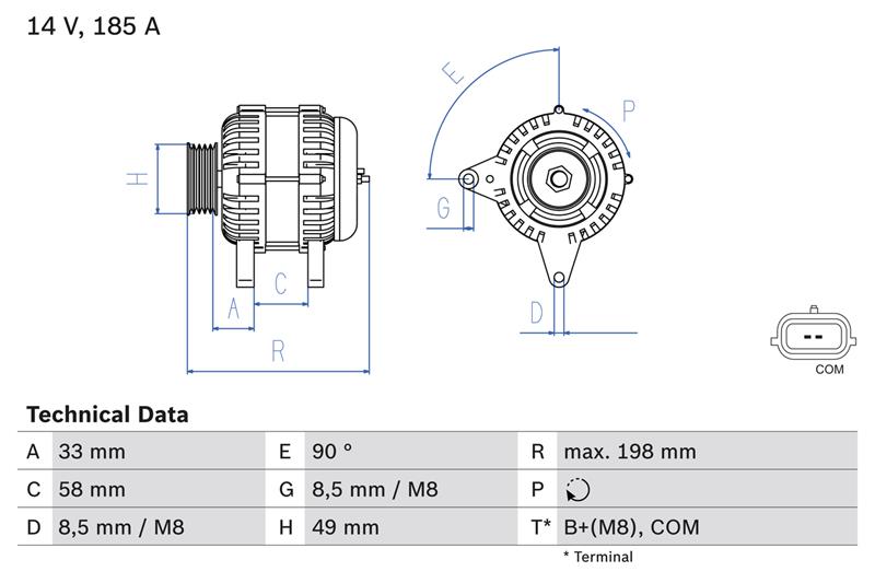 Alternator - BOSCH