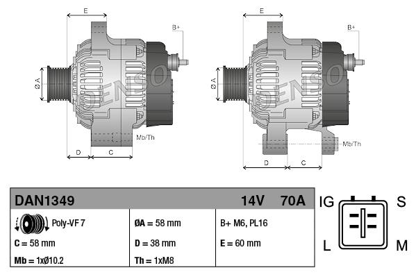 Alternator - DENSO
