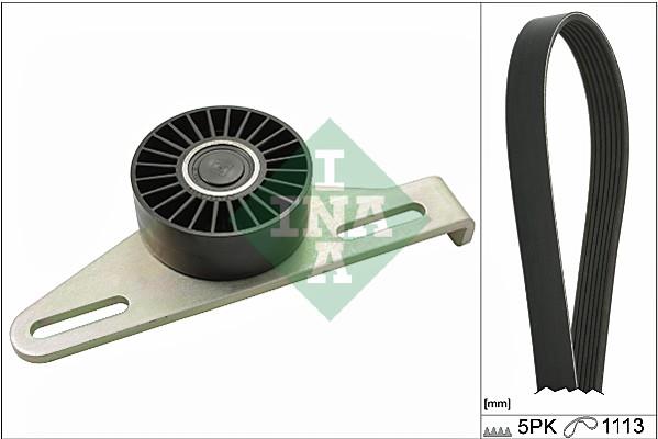 Set curea trapezoidale cu nervuri - INA